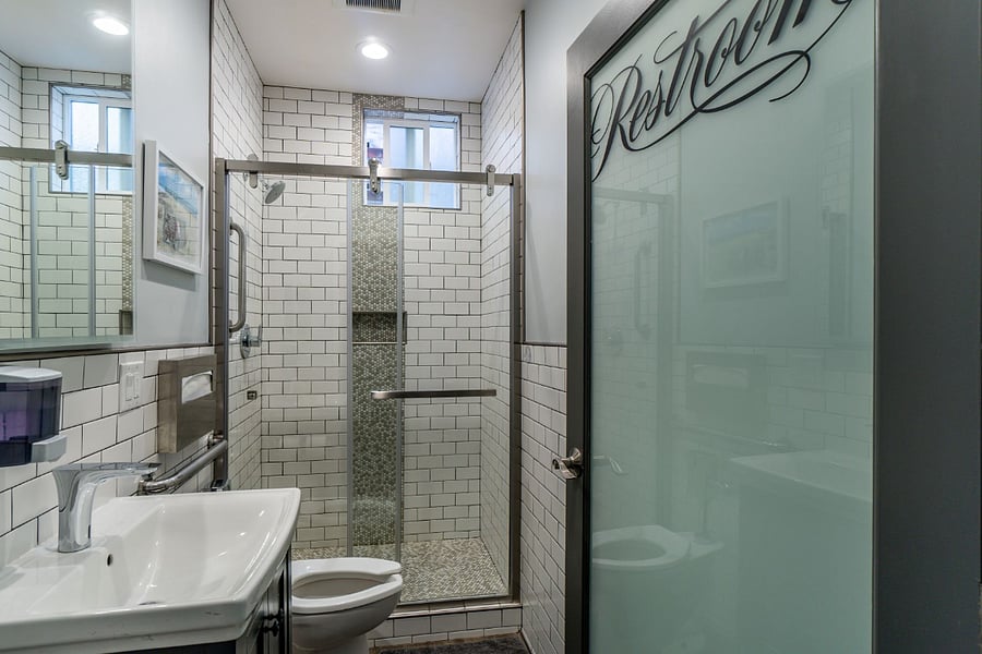 Remodeled bathroom always clean - shared space