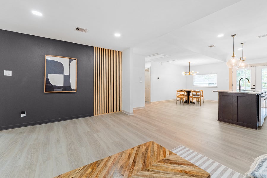 Shared open space living/ dinning