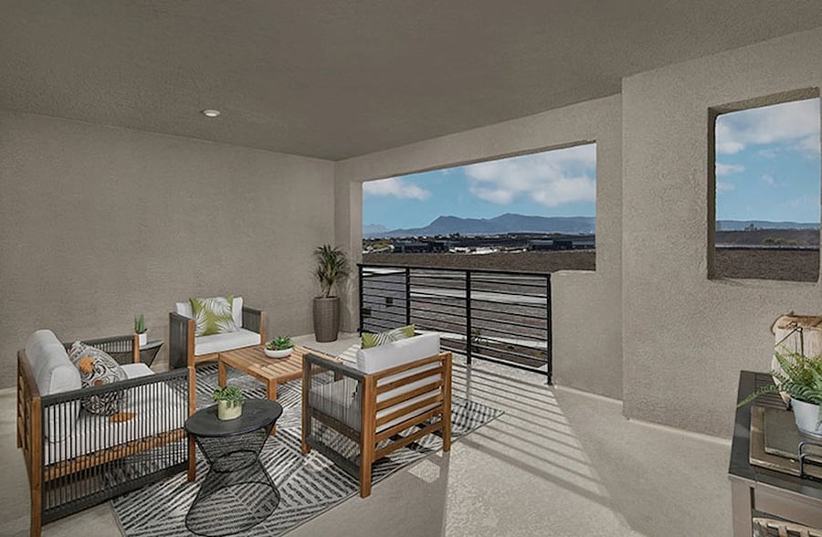 Thurd floor balcony