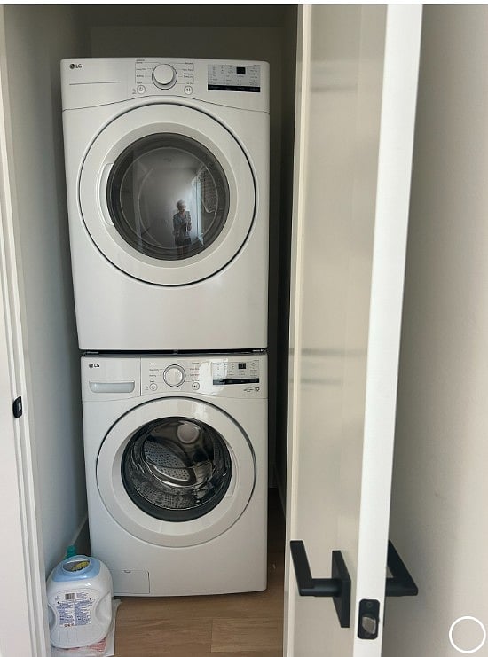 New washer dryer upstairs