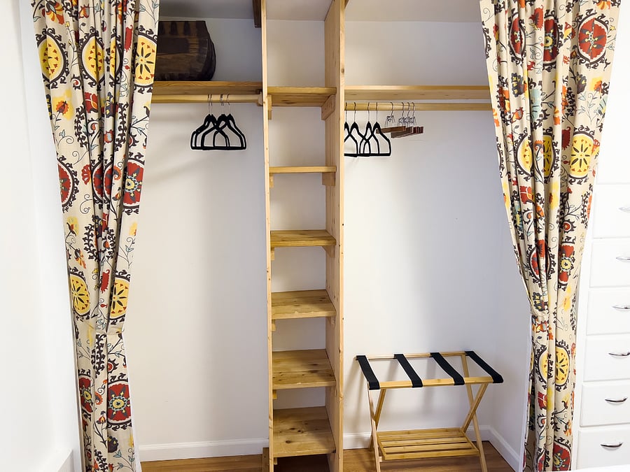 Closet in bedroom 2.