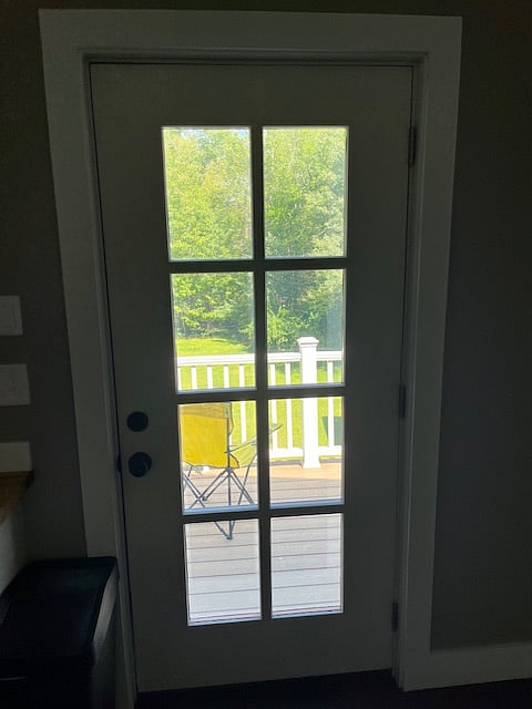 door to deck