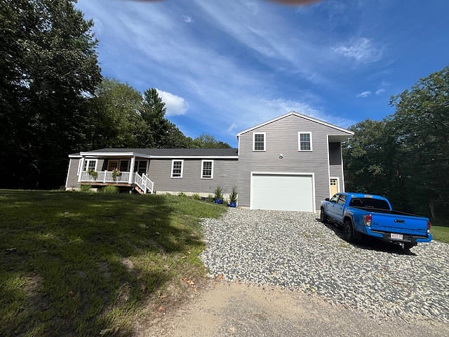 parking, apartment is above the garage