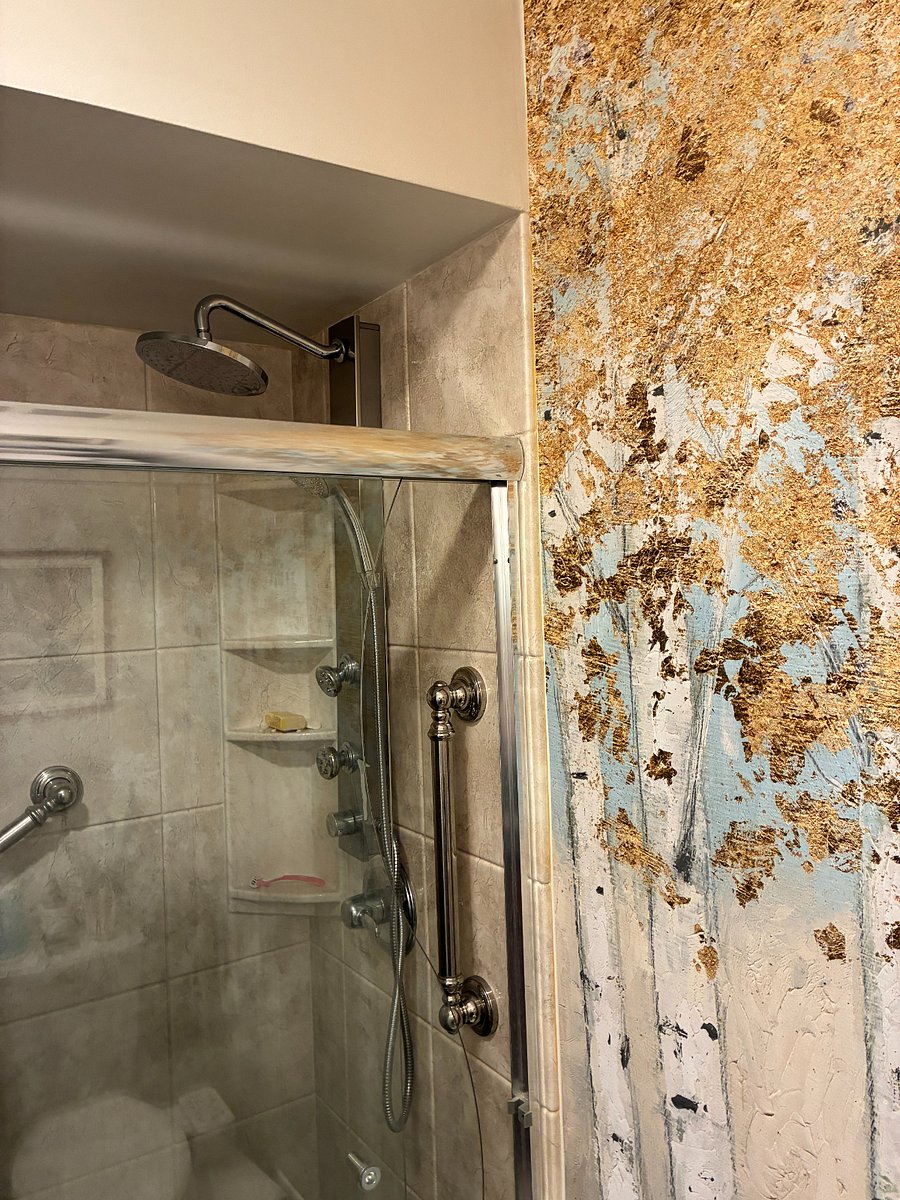Master bath with spa shower