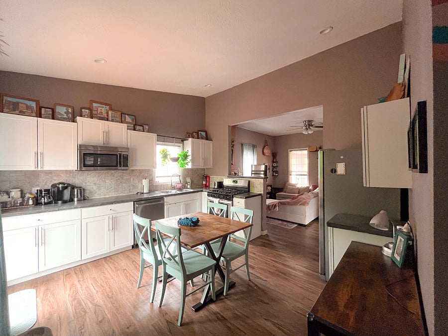 Cook with ease in our fully-equipped kitchen--with all the tools, pots, pans, and utensils you need to whip up your favorite meals! Enjoy modern convenience with a dishwasher, gas stove, microwave, fridge, Keurig, drip coffee maker & electric kettle