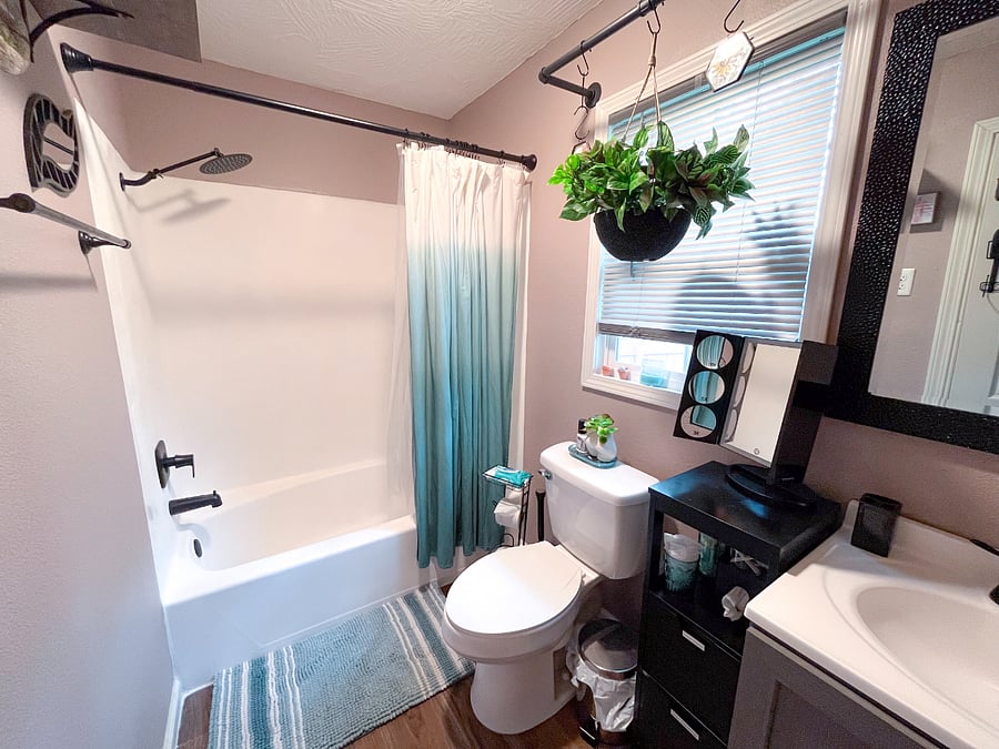 Enjoy a relaxing soak or a refreshing rinse under the soothing rainfall showerhead in our updated hall bath. Dry off with soft cotton towels, and check the "Forget Something?" drawer for essentials you might need. 
