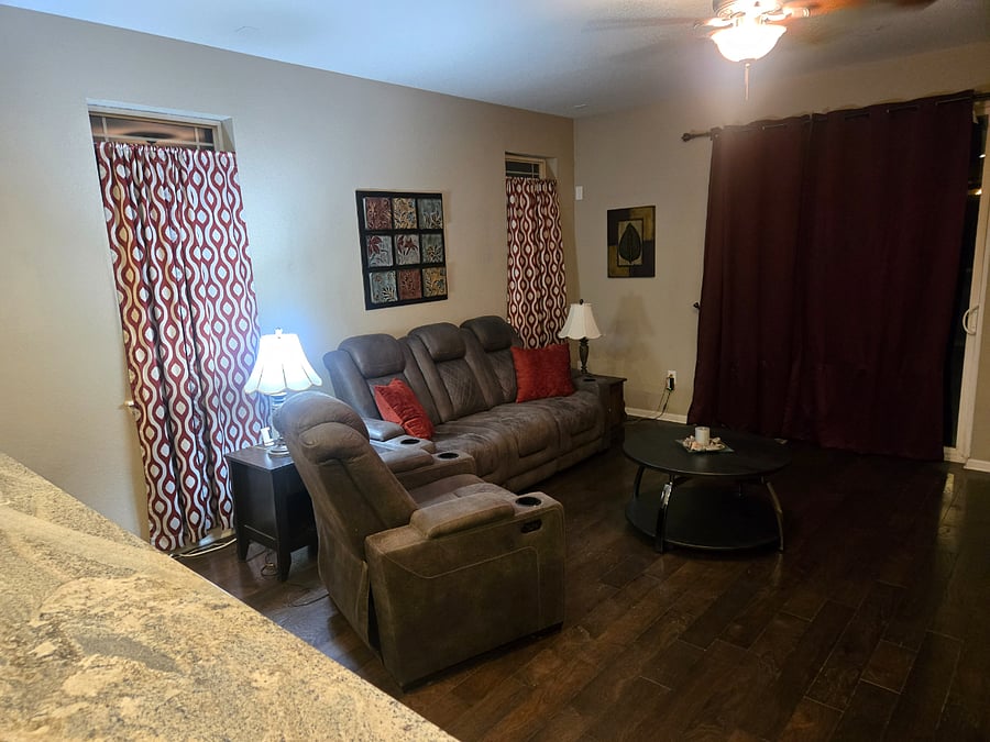 Black out curtain for ultimate privacy!