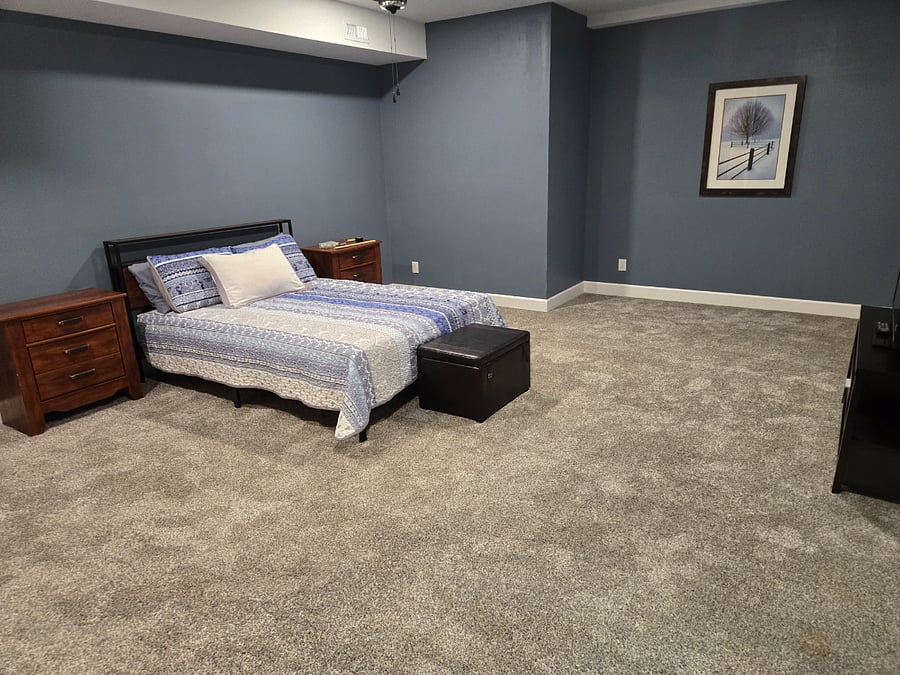 Absolutely gorgeous giant basement master bedroom with more space than you will know what to do with!