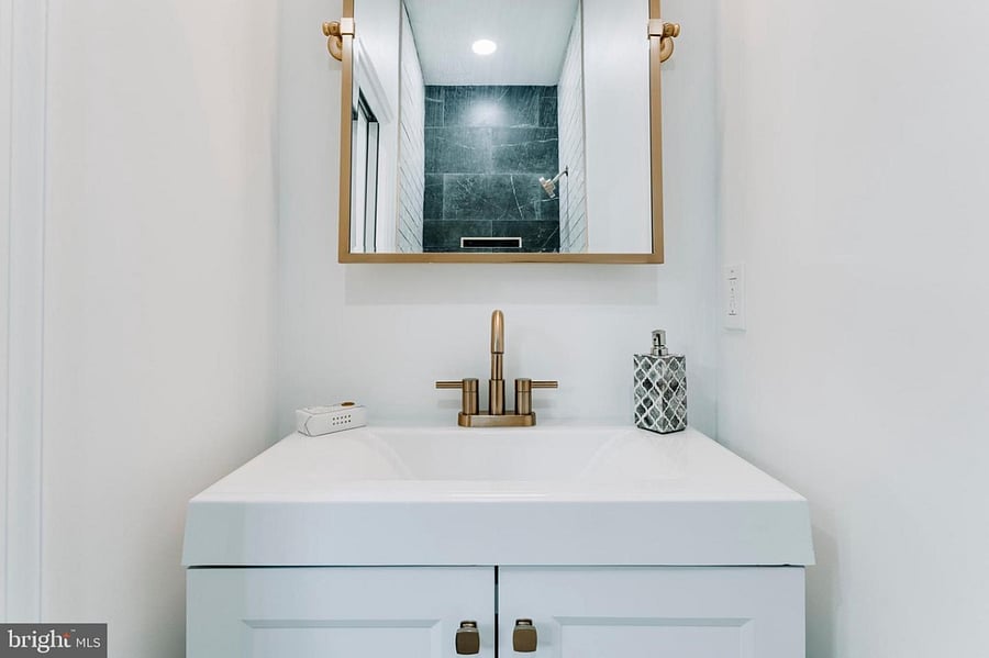 Secondary bathroom (sink area)