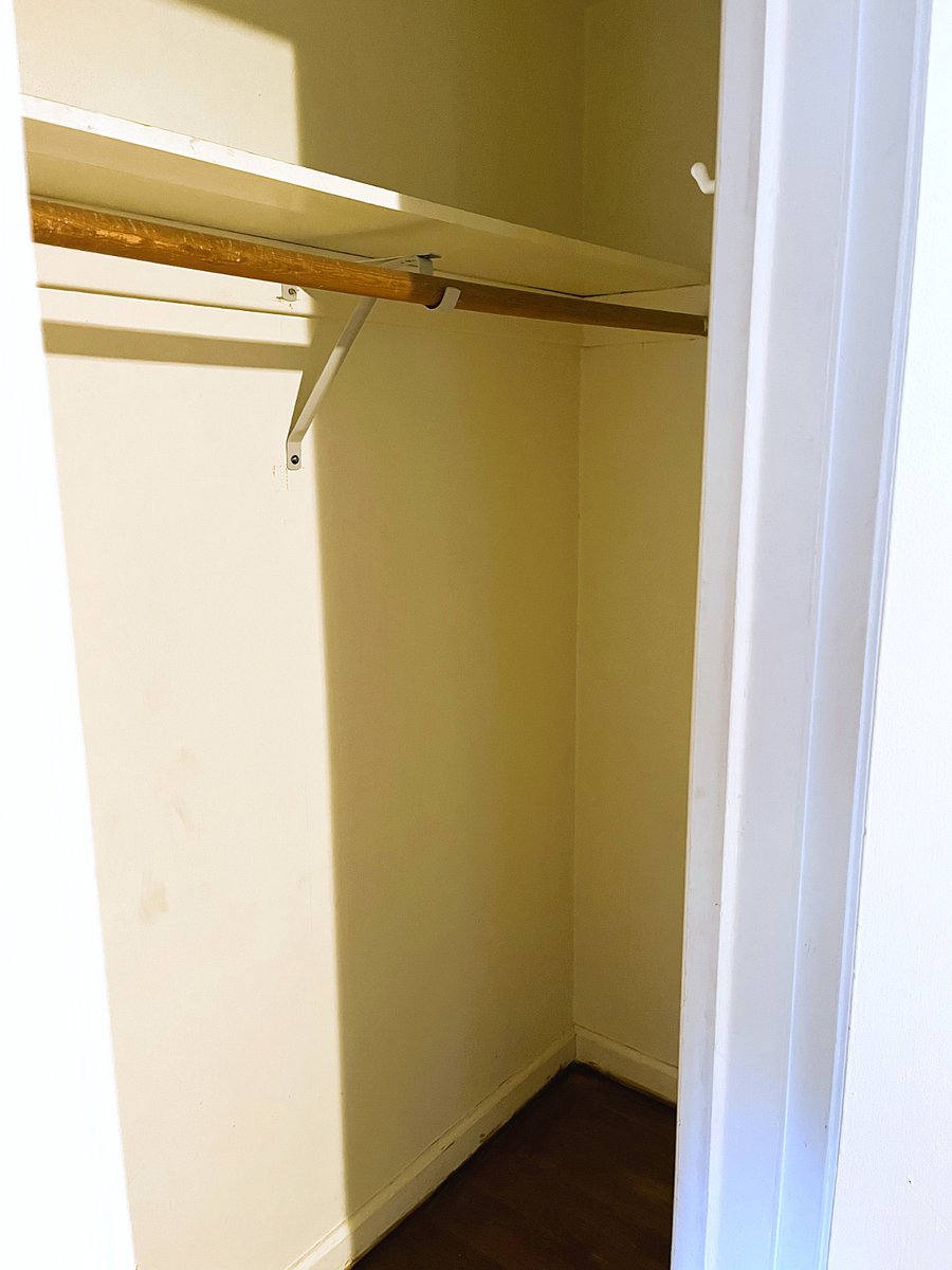 Each bedroom has it's own closet