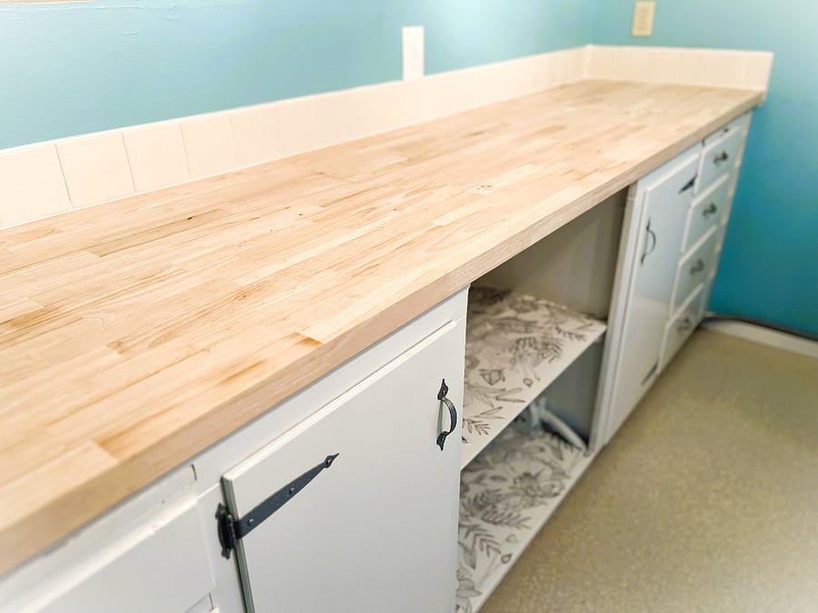 Big butcher block countertop
