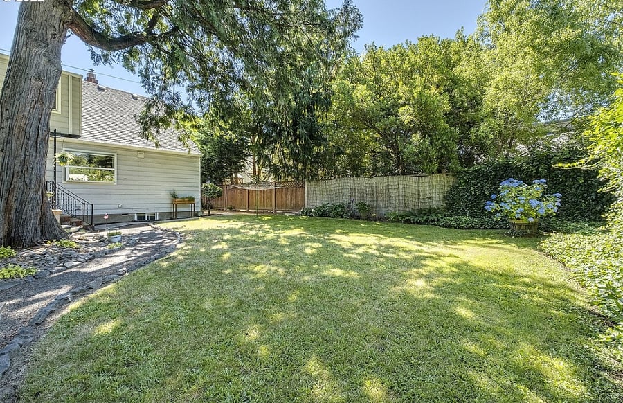 Enjoy a huge park-like fully fenced back yard! Shared with only 2 other units of this micro-community.