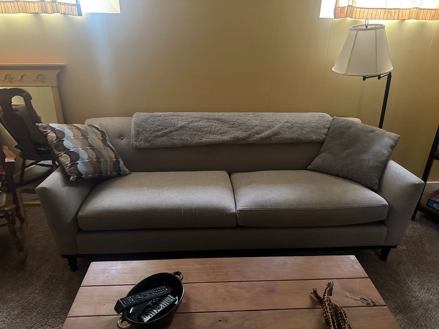 Downstairs couch