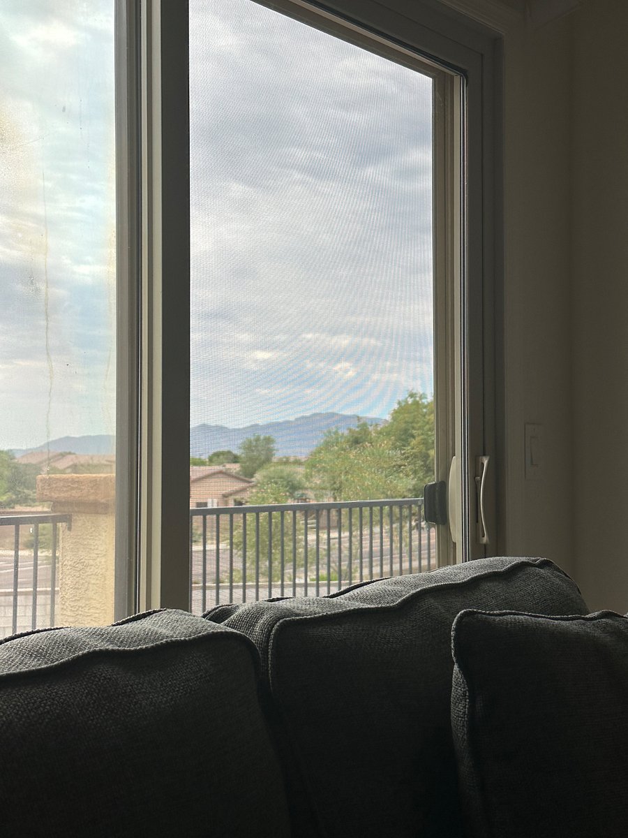 Upstairs living room can take you outside onto the balcony or you can view the mountains from inside.