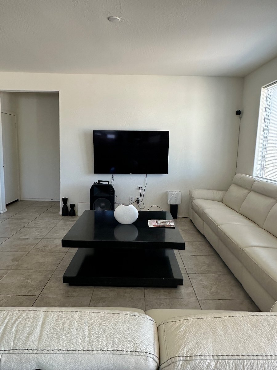 Downstairs living room.
