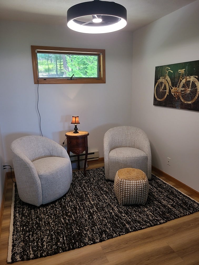 Cozy conversation/reading nook