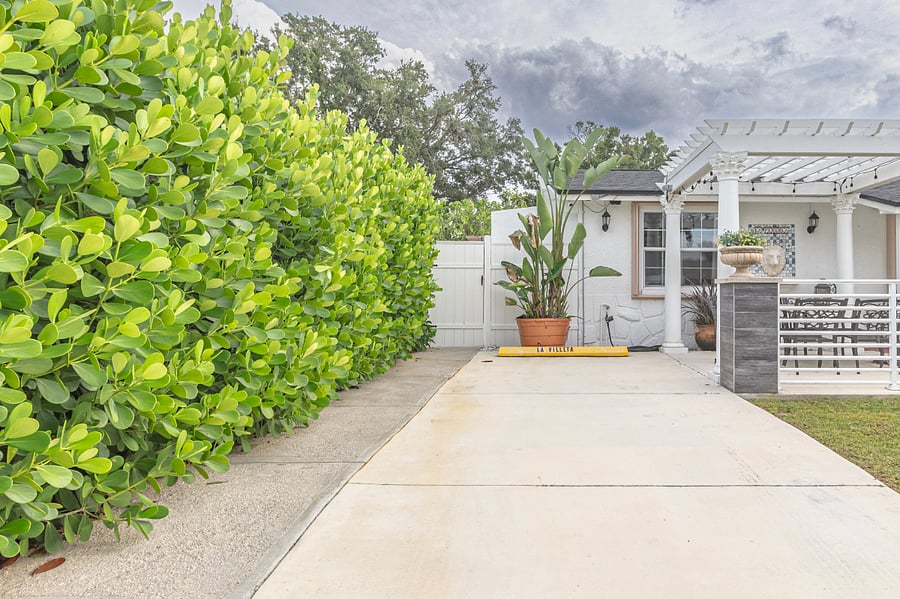 You will have access to a complementary, private parking spot. Entrance into the unit is through the left-side fence gate and towards the back of the back patio. 