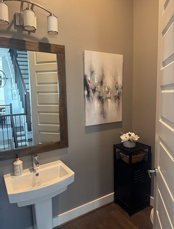 living room half bathroom