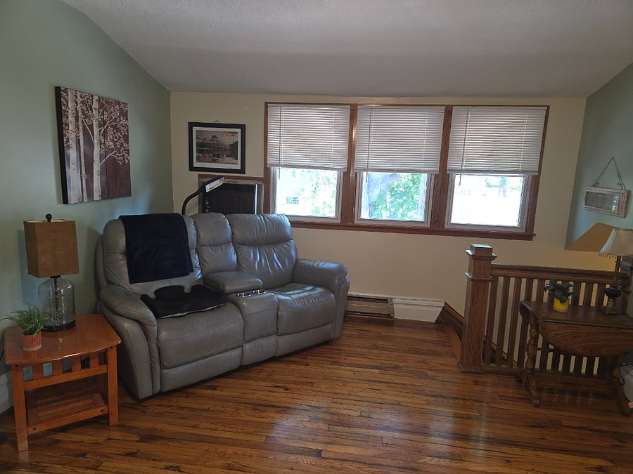 Seating area to watch TV while relaxing