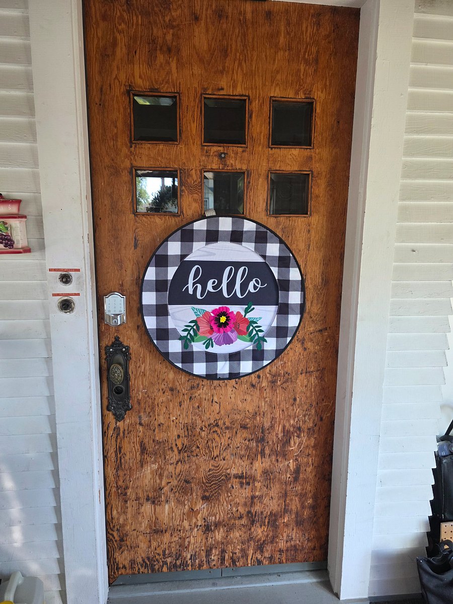 Keyless entry inside porch