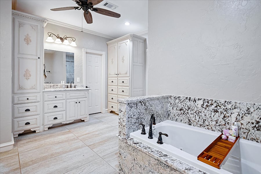 Soaking tub, perfect for relaxing and unwinding after a long day