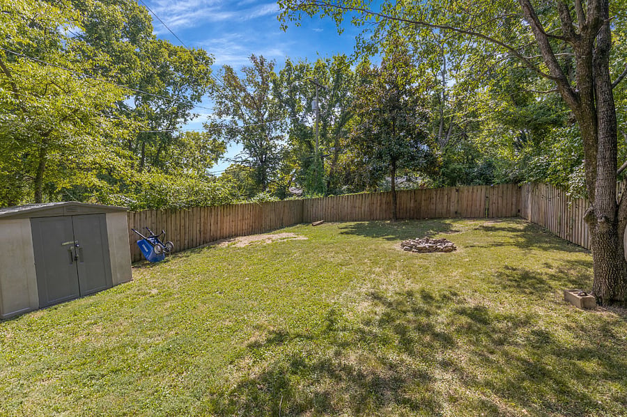 Large fenced-in back yard!