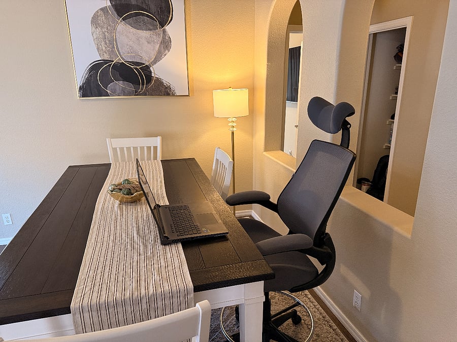Computer chair available for work station set up