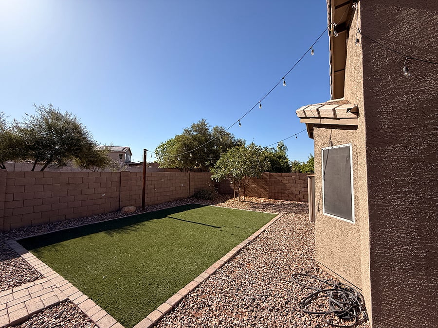 Private backyard 