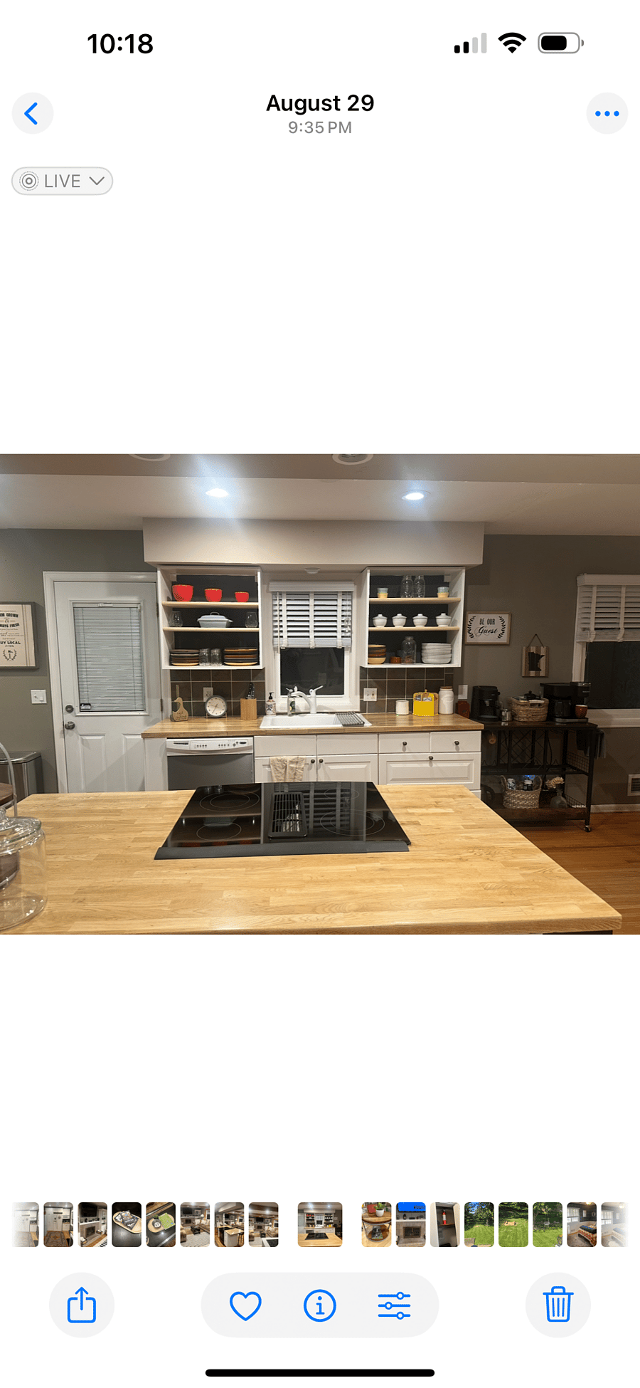 Fully stocked kitchen
