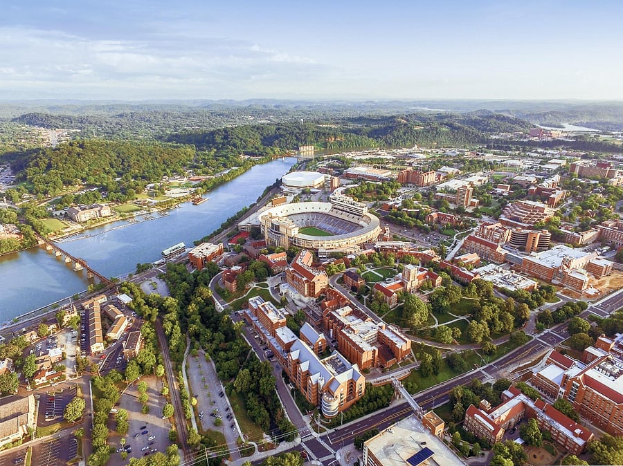 Easy access to UT football games and campus events