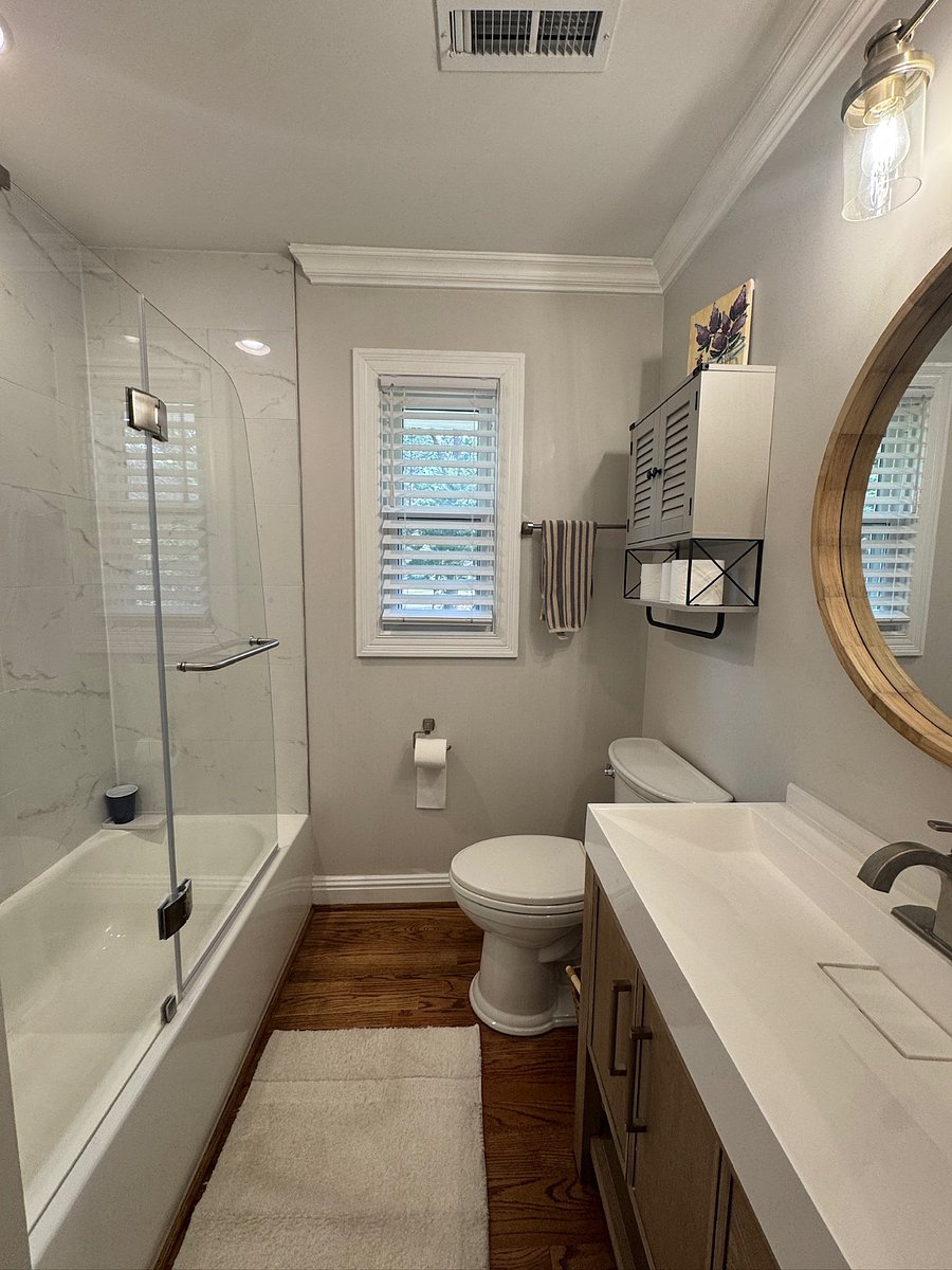 Renovated hall bathroom