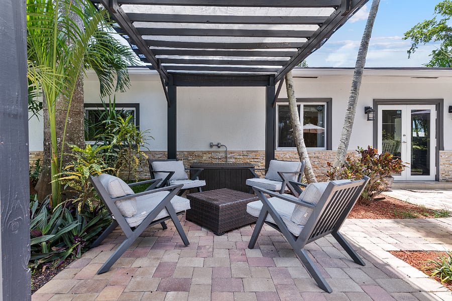 Exterior seating area
