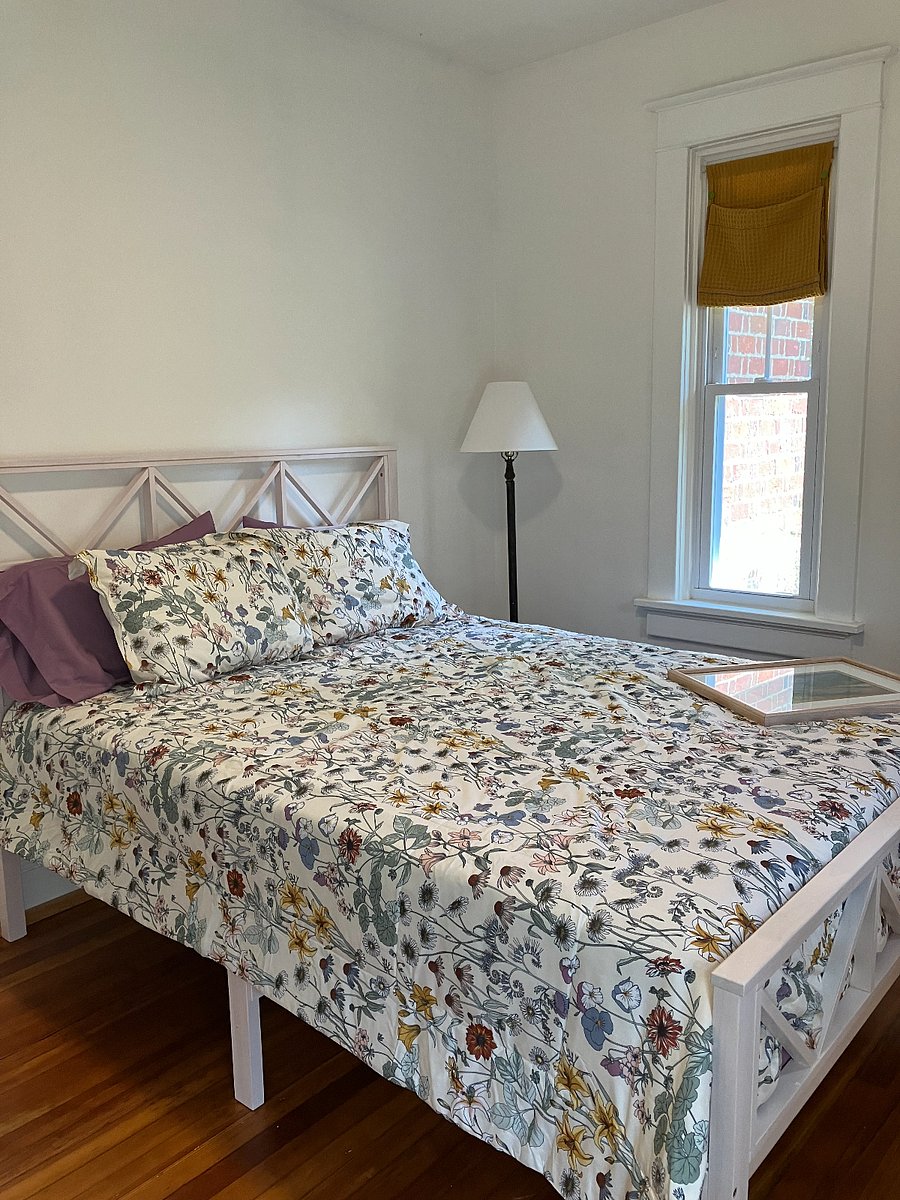 Back Bedroom, two closets, view of flower gardens.