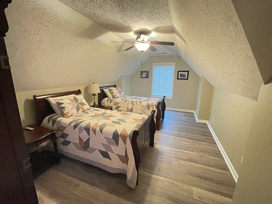 Twin Bedroom located upstairs.