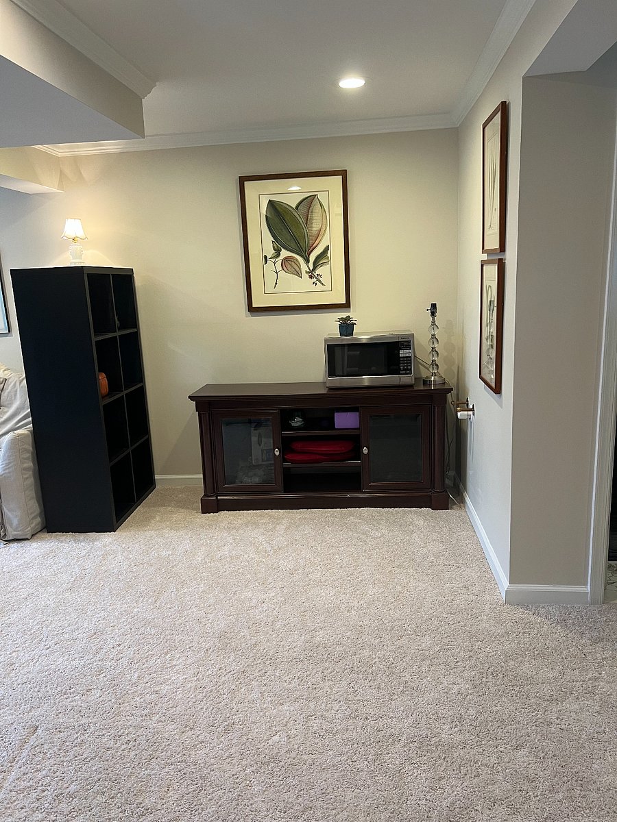 Microwave and Keurig/coffee maker space and more storage