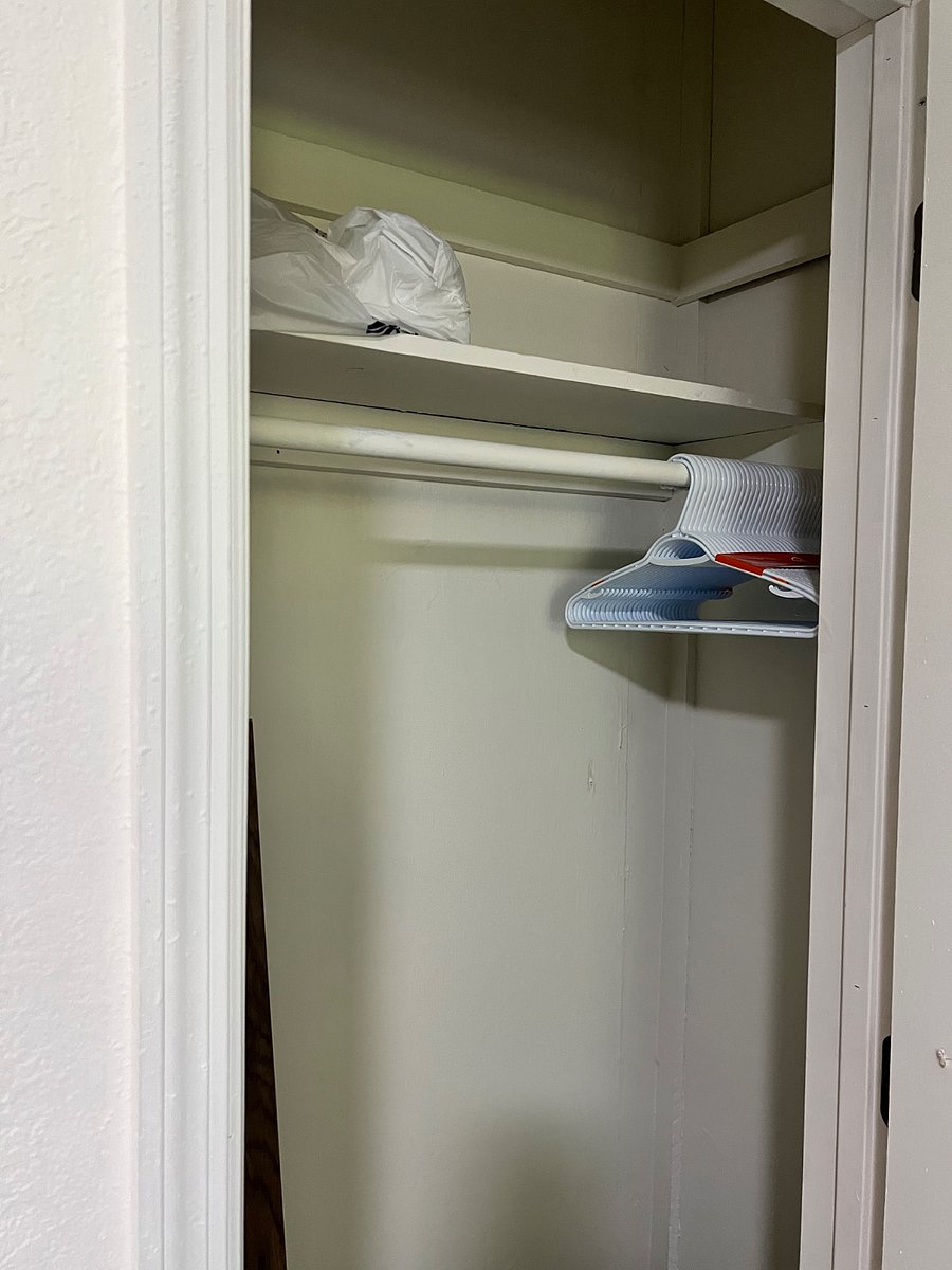 Bedroom closet space