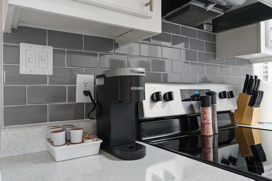 Coffee maker and Keurig to start your day right.