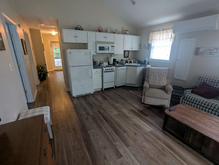 Living room /kitchen built in ironing board