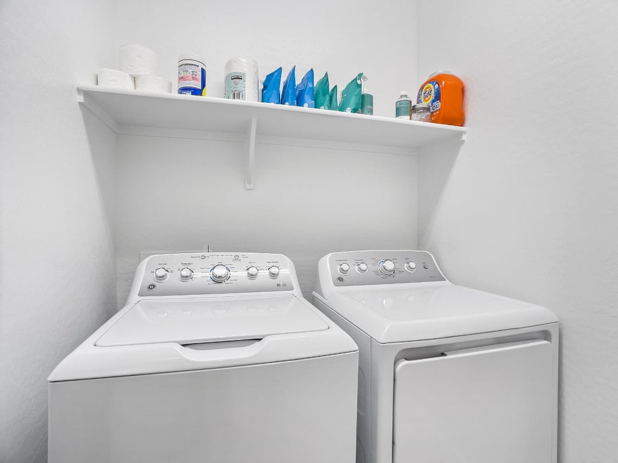 Washer and dryer inside the house 