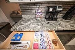 Complimentary coffee bar