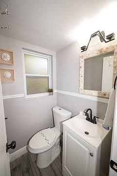 Half bathroom on first floor