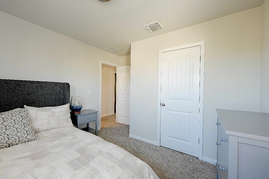 2nd Floor- Bedroom Left- view from inside, the right door is closet
