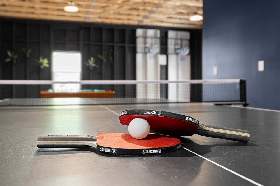 Test your reflexes or challenge your group to a tournament on the full-size ping pong table, tucked inside a stylishly designed game room with multiple entertainment options.