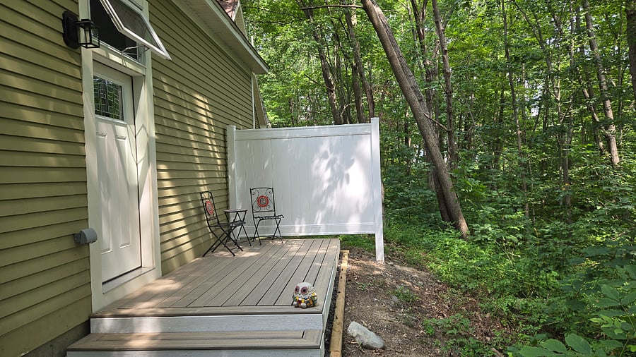 Your private deck and entrance.