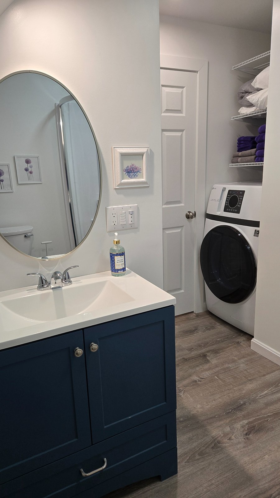 Combo washer-dryer is super convenient.