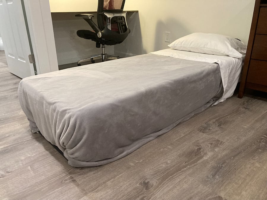 Cot for your occasional guest. 