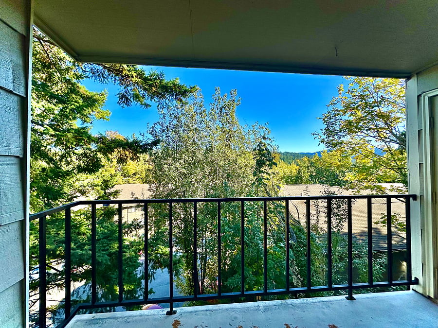 Balcony off the living room