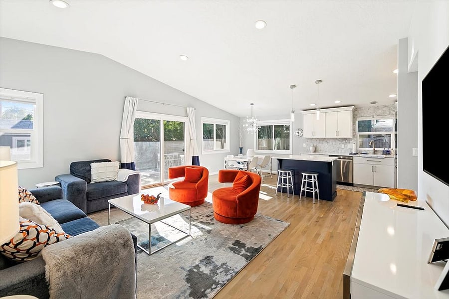 Living room from entry