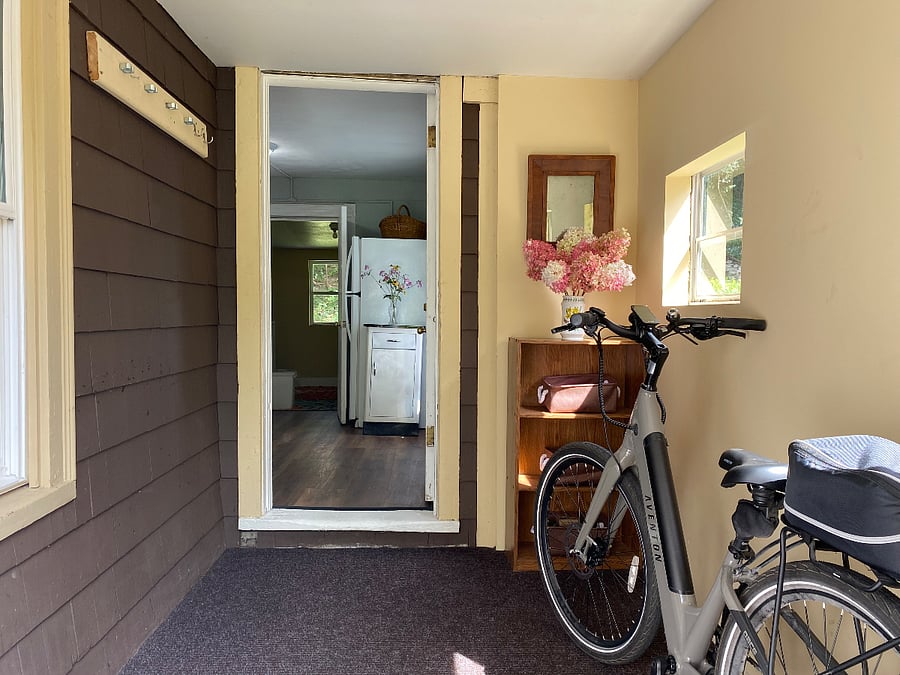 Plenty of storage for your bikes in the mudroom