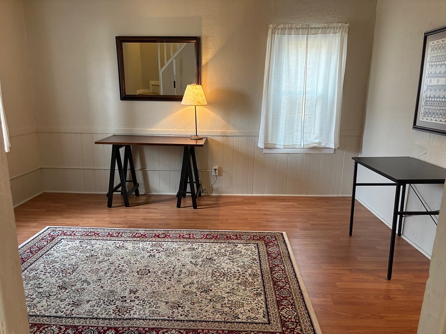 Extra room can be used as a study or exercise room